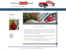 Tablet Screenshot of colonialsdrivingschool.com